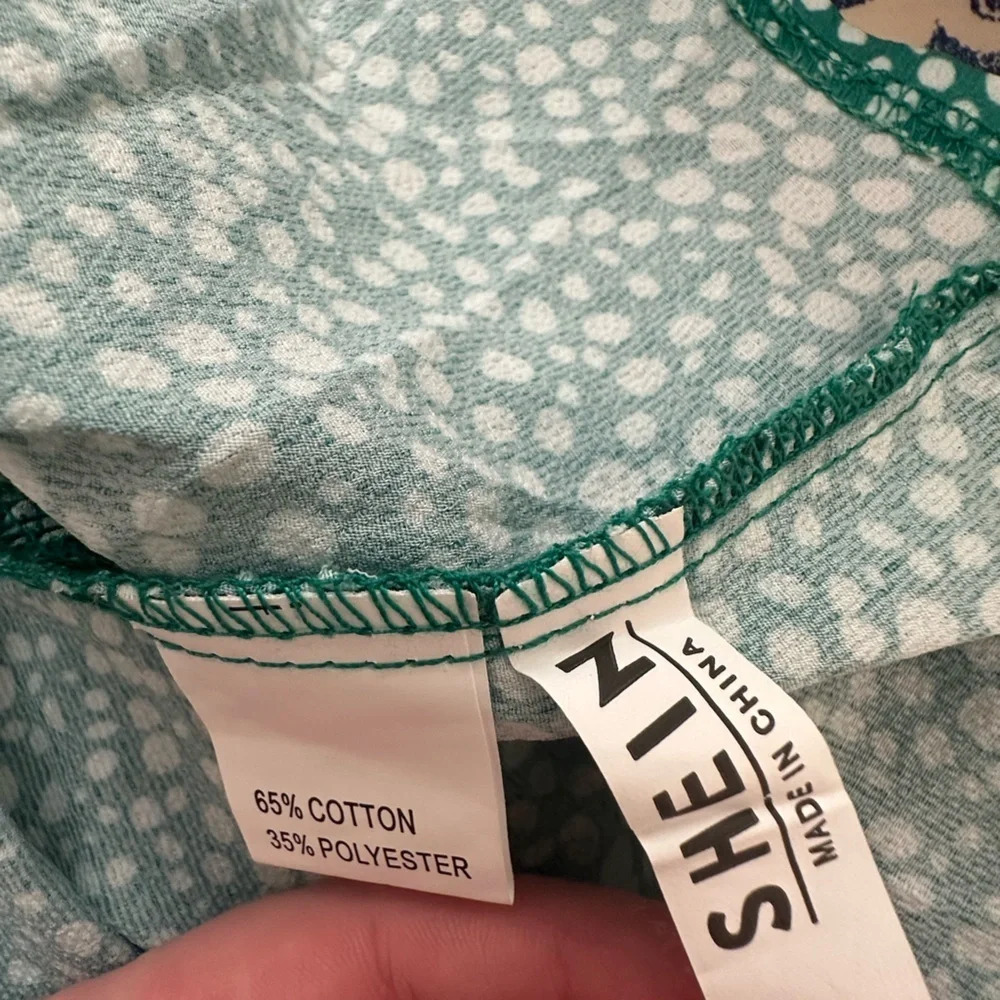 NWOT Small SHEIN Green and White Skirt - Picture 4 of 4
